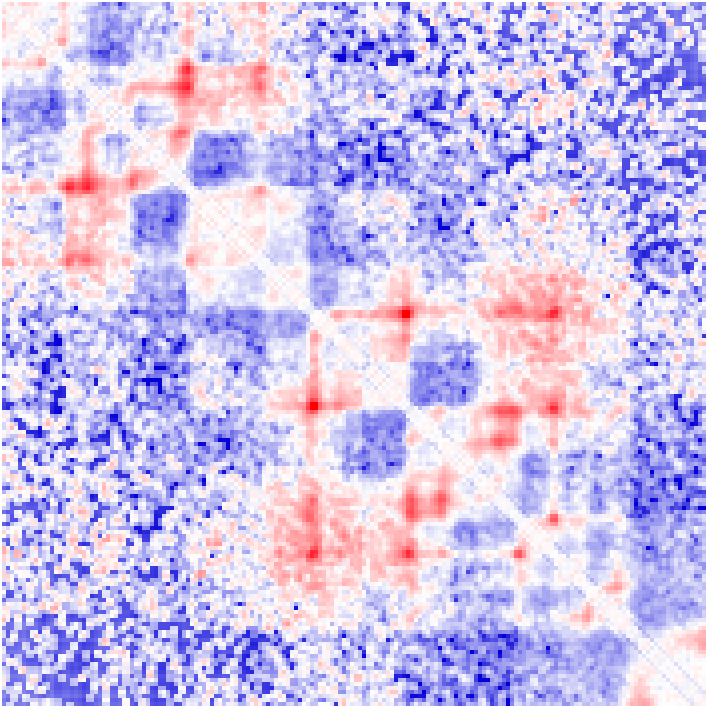 Hi-C
                      Contact matrix log2 distance norm